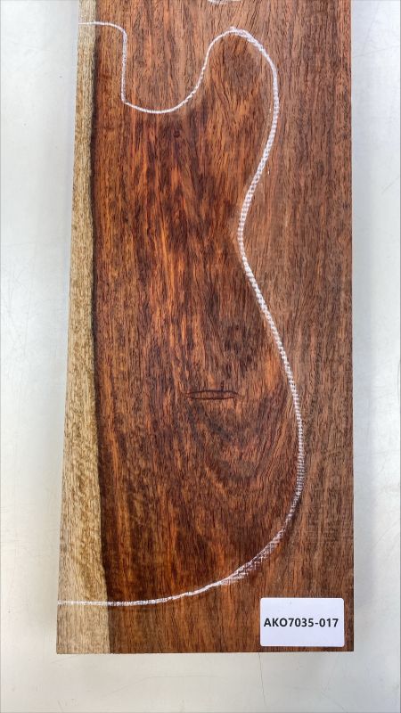 Body Afrikanisch Koa 2-tlg. Einzelstück #017